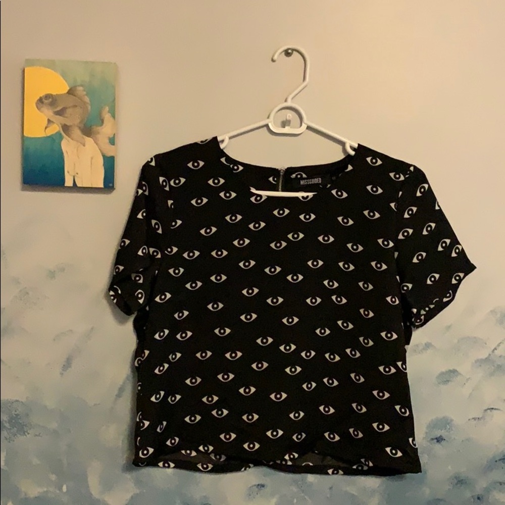 Super soft dough layered crop top size S